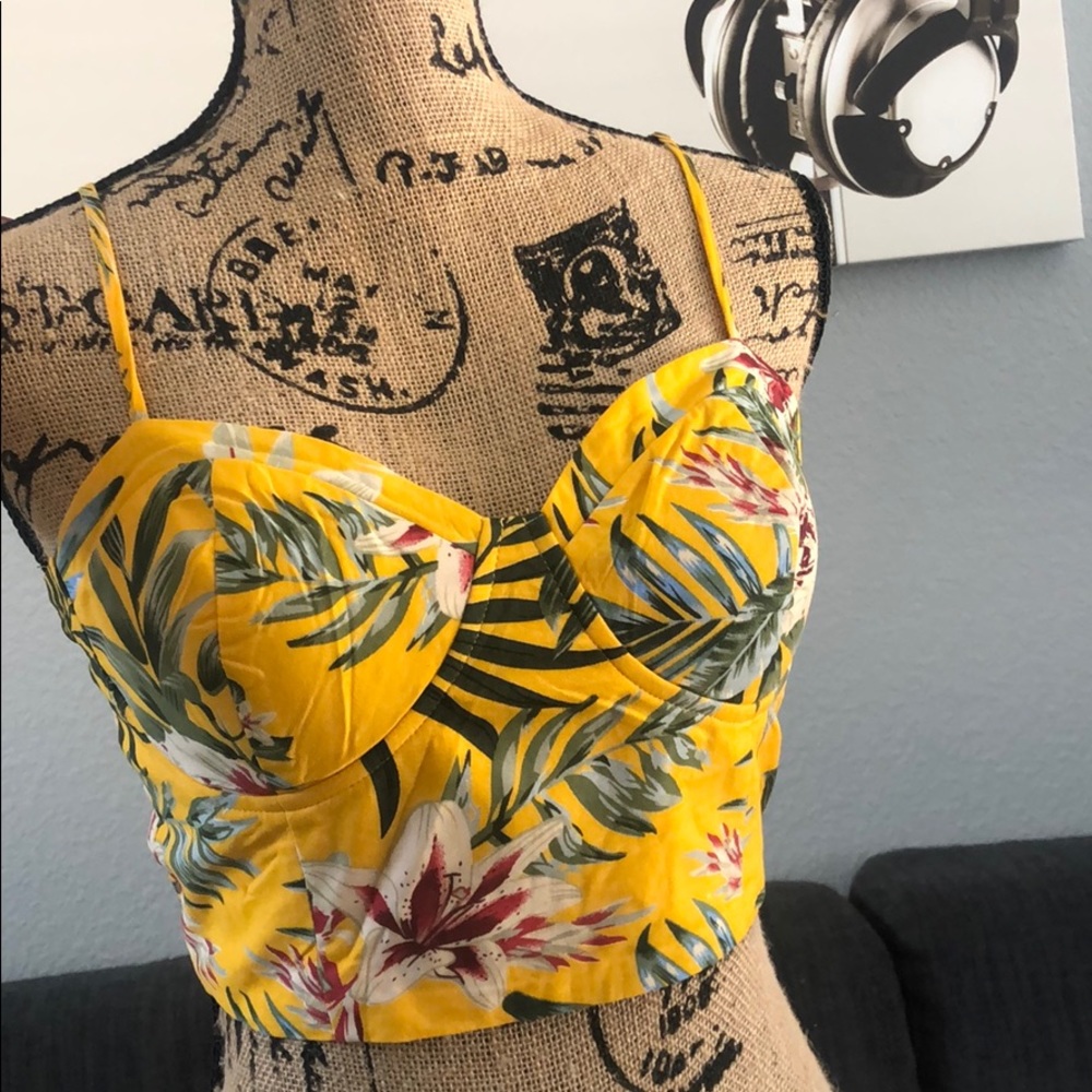 Summer tropical crop top